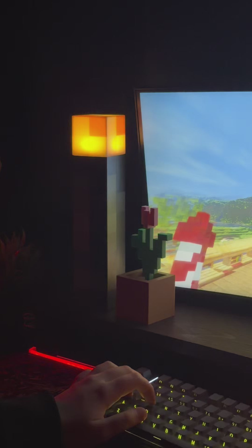 🔦 Pochodnia Pixelowa LED – Rozświetl swój świat jak w Minecraftcie