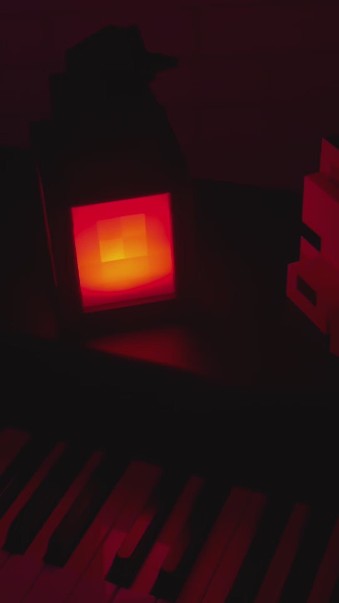 🔦 Latarnia Pixelowa LED – inspirowana światem Minecraft